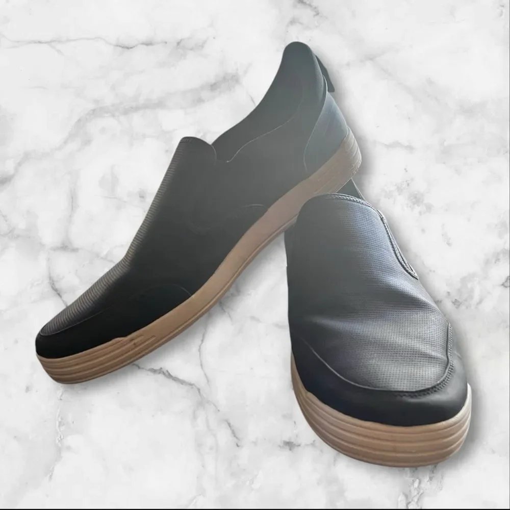 Nunn Bush Men's Black Slip-On Shoes